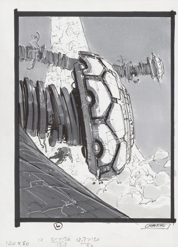 Manchu - Recherche de l'illustration originale grand format 