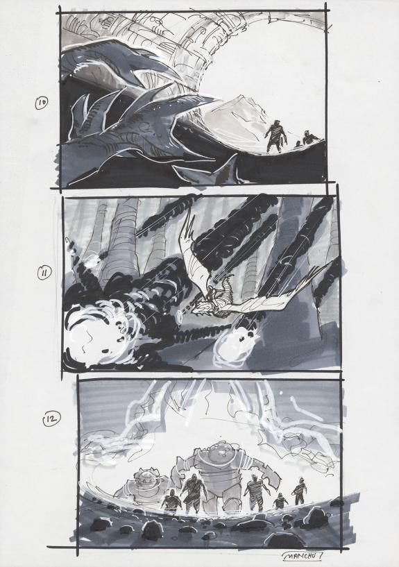 Manchu - Recherche pour la réalisation d'une illustration or