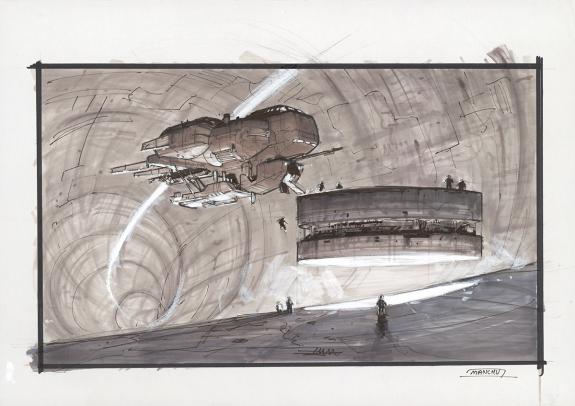 Manchu - Recherche pour la réalisation d'une illustration or