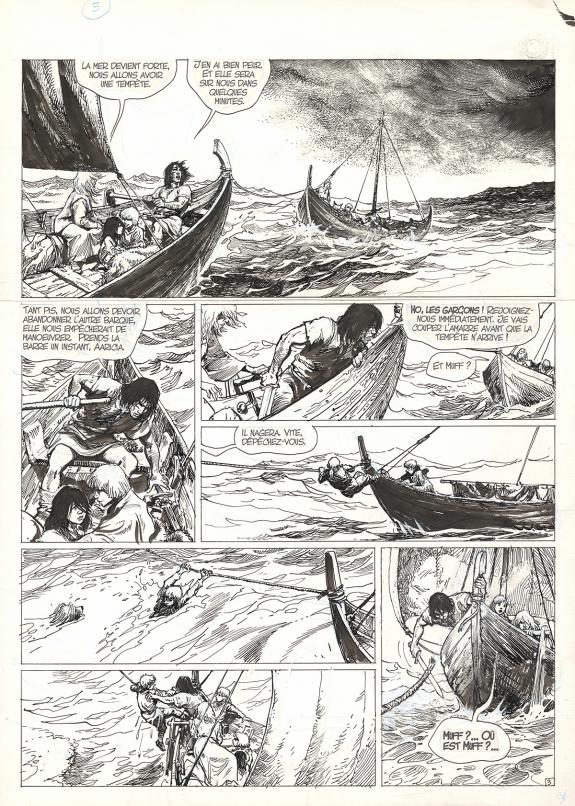 Grzegorz Rosinski - Thorgal, Arachnéa, Planche originale n°0