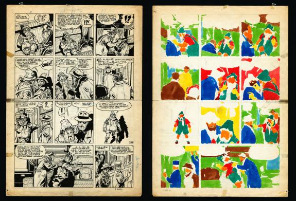 Eddy Paape - Valhardi, Le Rayon Super-Gamma, Planches origin
