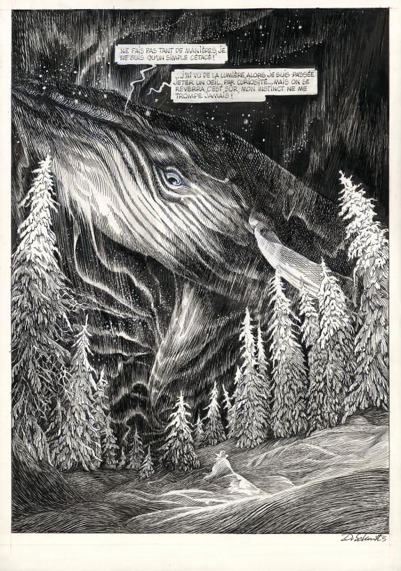 Daria Schmitt - La Tête de mort venue de Suède, Planche orig