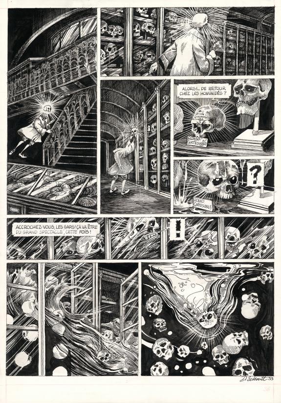 Daria Schmitt - La Tête de mort venue de Suède, Planche orig