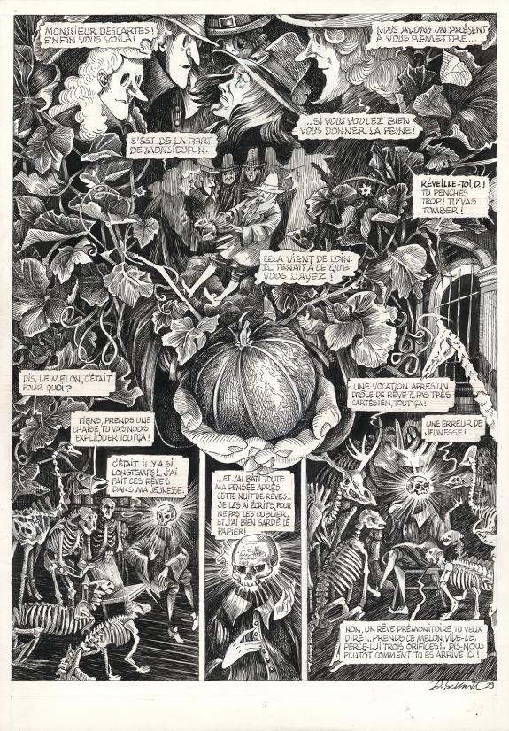 Daria Schmitt - La Tête de mort venue de Suède, Planche orig