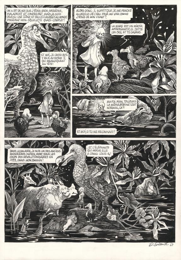 Daria Schmitt - La Tête de mort venue de Suède, Planche orig