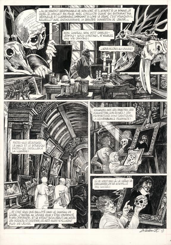Daria Schmitt - La Tête de mort venue de Suède, Planche orig