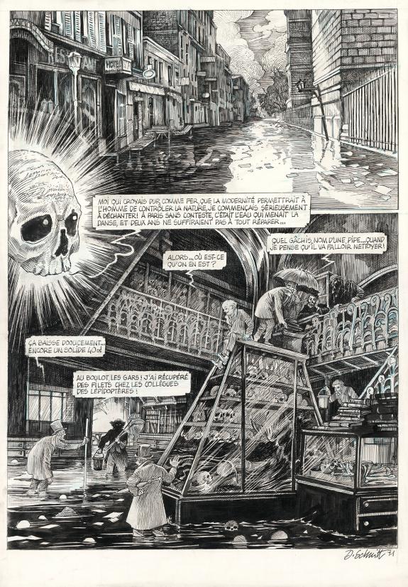 Daria Schmitt - La Tête de mort venue de Suède, Planche orig