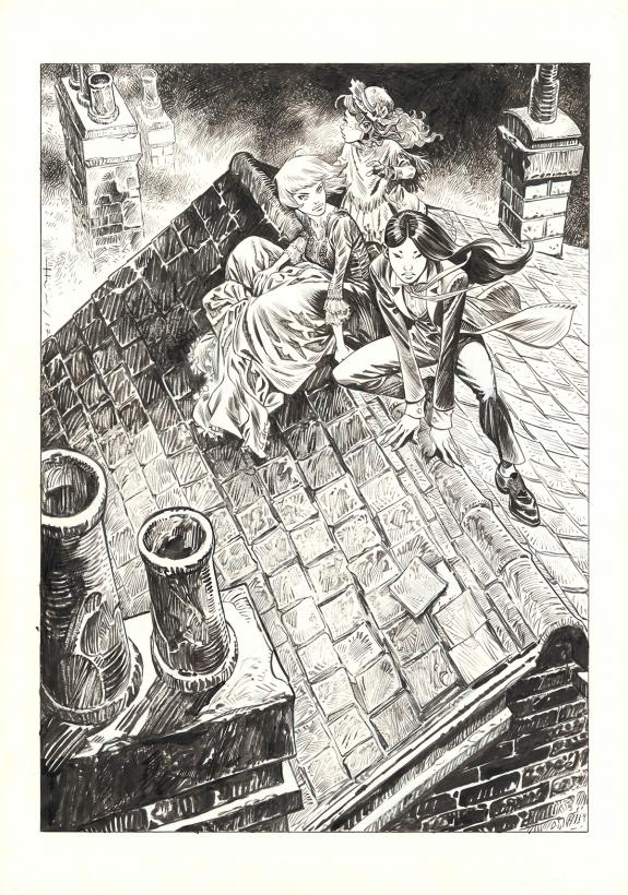 Josep Homs - Shi, Le Roi démon, Illustration originale, ex-l