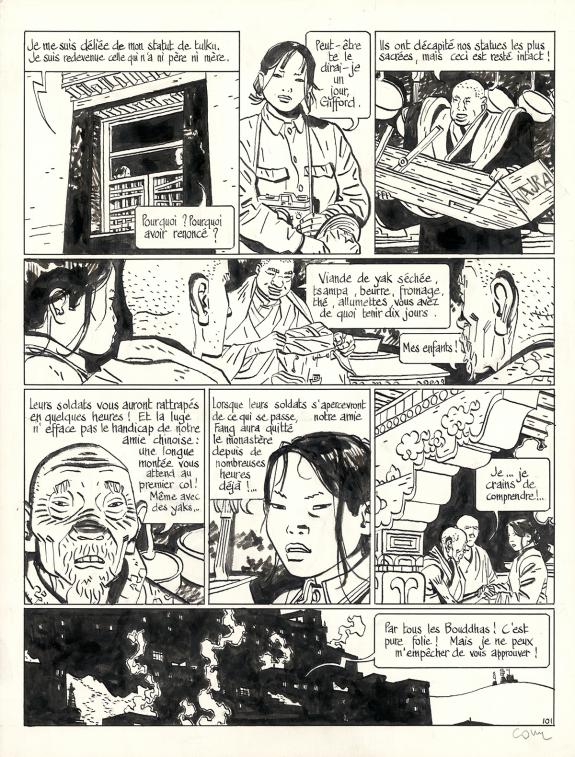 Cosey - Le Bouddha d'Azur, Tome 2, Planche originale n°101