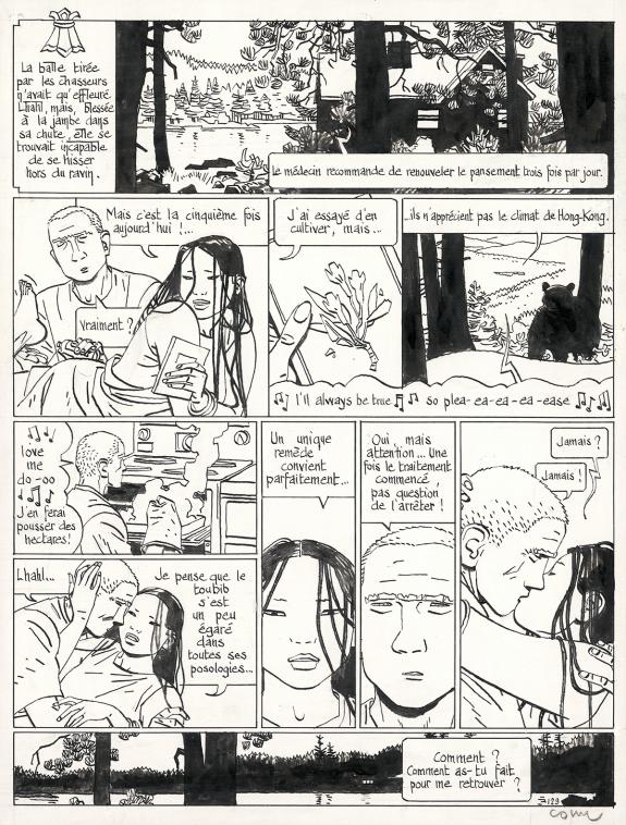 Cosey - Le Bouddha d'Azur, Tome 2, Planche originale n°129
