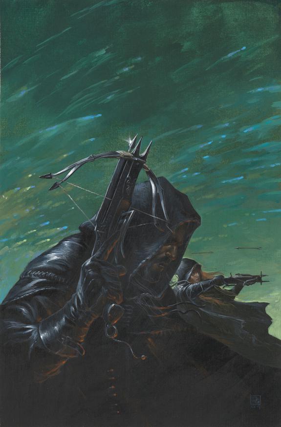 Didier Graffet - Waylander, Couverture originale réalisée po