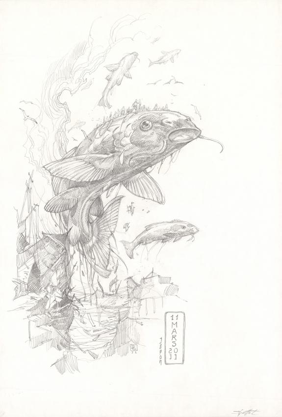 Didier Graffet - Steampunk, Illustration originale. -Tsunami