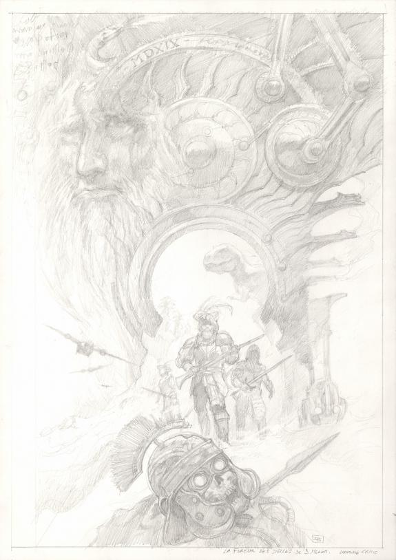 Didier Graffet - The Seven Swords, Crayonné original de la c