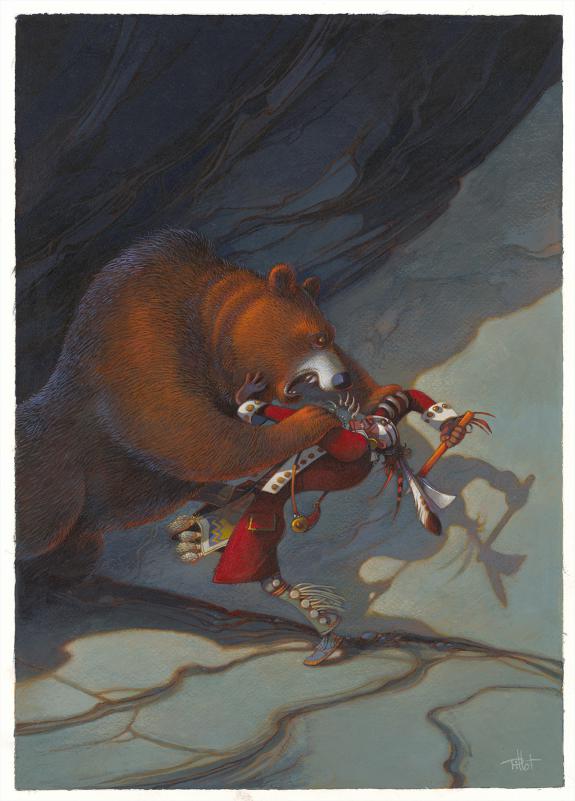 Frédéric Pillot - Le Dernier des Mohicans, Illustration orig