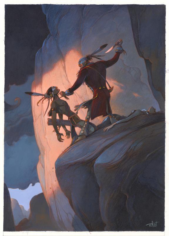 Frédéric Pillot - Le Dernier des Mohicans, Illustration orig