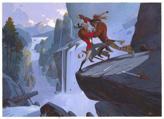 Frédéric Pillot - Le Dernier des Mohicans, Illustration orig