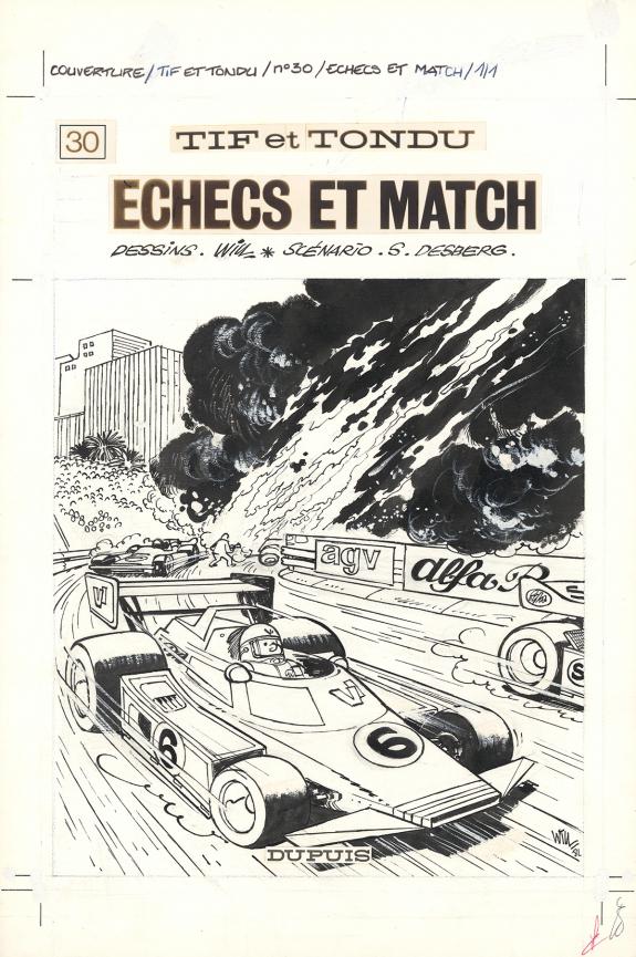 Will - Tif et Tondu, &Eacute;checs et match, Couverture originale, 