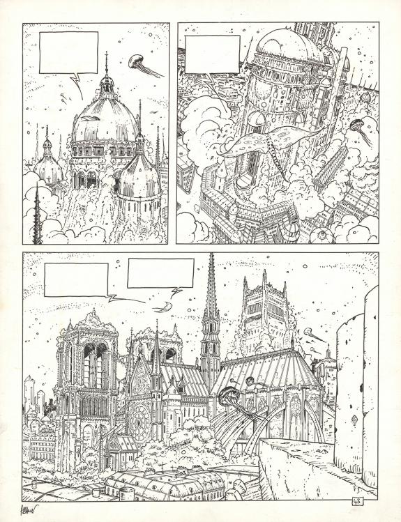 Philippe Adamov - Les Eaux de Mortelune, Planche originale n