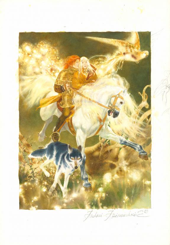 Andr&eacute;&iuml; Arinouchkine - L'oiseau de feu, Planche originale n&deg;2