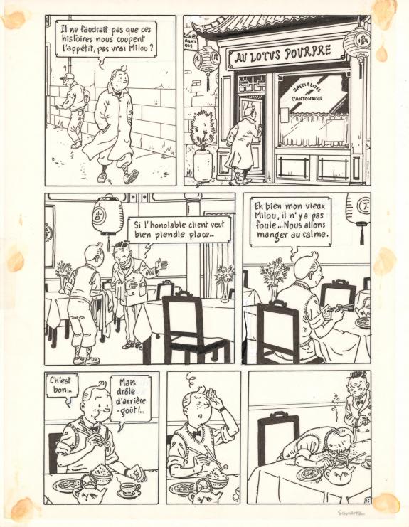 Didier Savard - Tintin (pastiche), Objectif monde, Planche o