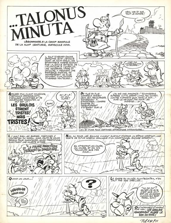 Greg - Achille Talon, Planche originale n&deg;02, de l'histoire 