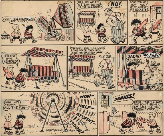 David Law - Dennis la menace, The Beano #481, Planche origin