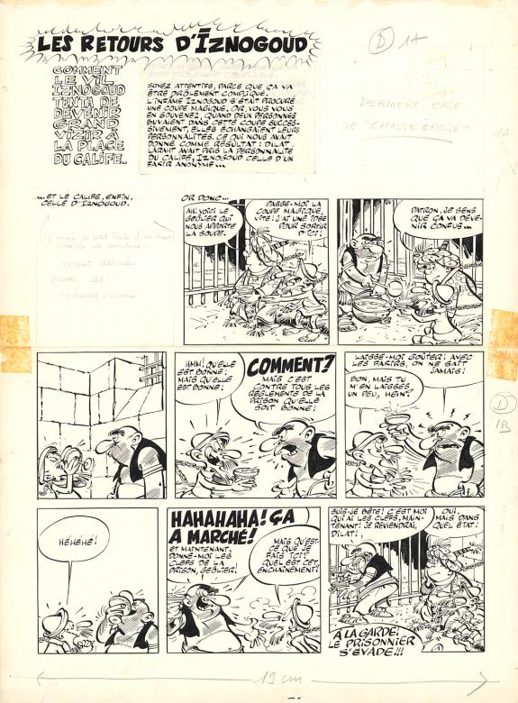 Jean Tabary - Iznogoud, Les Retours d'Iznogoud, Planche orig
