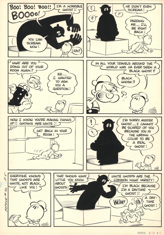 Bud Sagendorf - Popeye, Planche originale n&deg;54