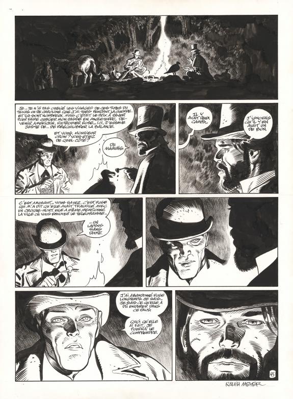Ralph Meyer - Undertaker, Mister Prairie, Planche originale 