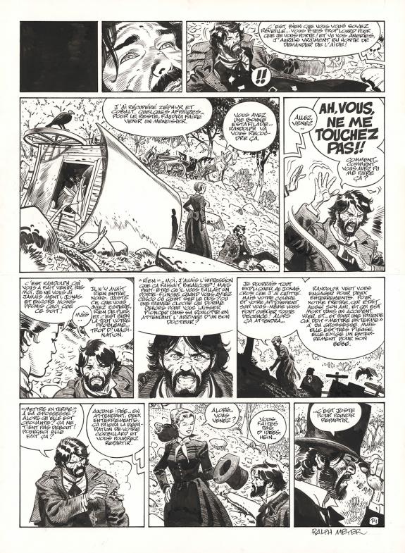Ralph Meyer - Undertaker, Mister Prairie, Planche originale 