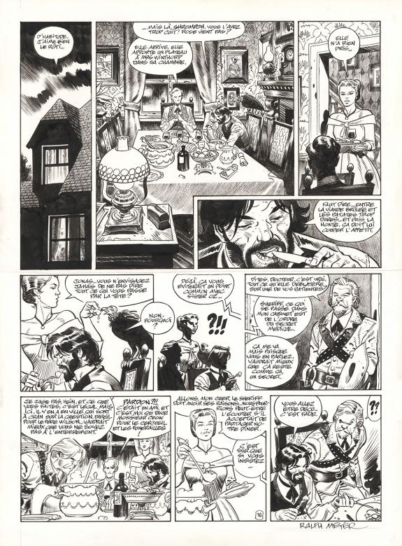 Ralph Meyer - Undertaker, Mister Prairie, Planche originale 