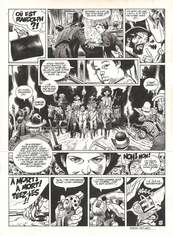 Ralph Meyer - Undertaker, Mister Prairie, Planche originale 