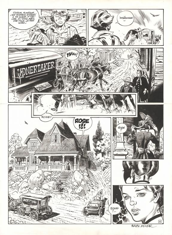 Ralph Meyer - Undertaker, Mister Prairie, Planche originale 