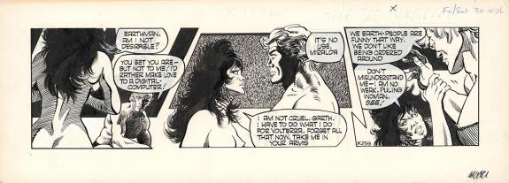 Asbury - Garth, Man Hunt, Strip original num&eacute;rot&eacute; K259, phyl