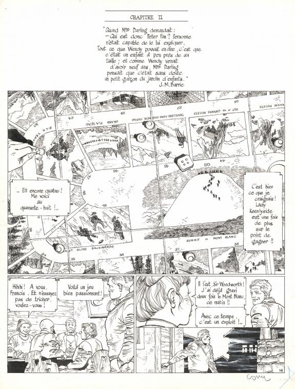 Cosey - À la recherche de Peter Pan, Tome 1, Planche origina