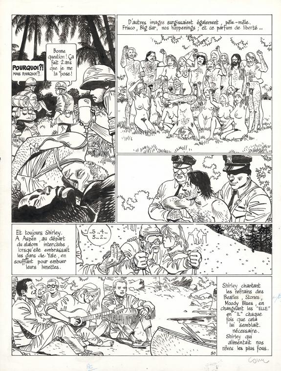 Cosey - Le Voyage en Italie, Planche originale n°80, rustine