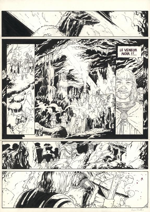 Lucien Rollin - Le Torte, Le veneur noir, Planche originale 