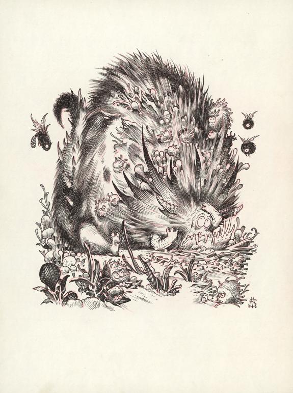 Stan Manoukian - Bêtes à faire peur, Illustration originale 