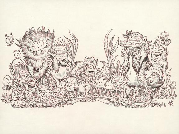 Stan Manoukian - Illustration originale pour la plaque de ch