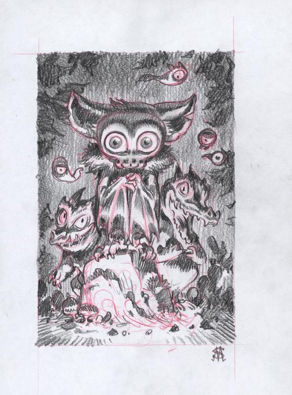 Stan Manoukian - Once Upon a Time, Crayonn&eacute; original, recher