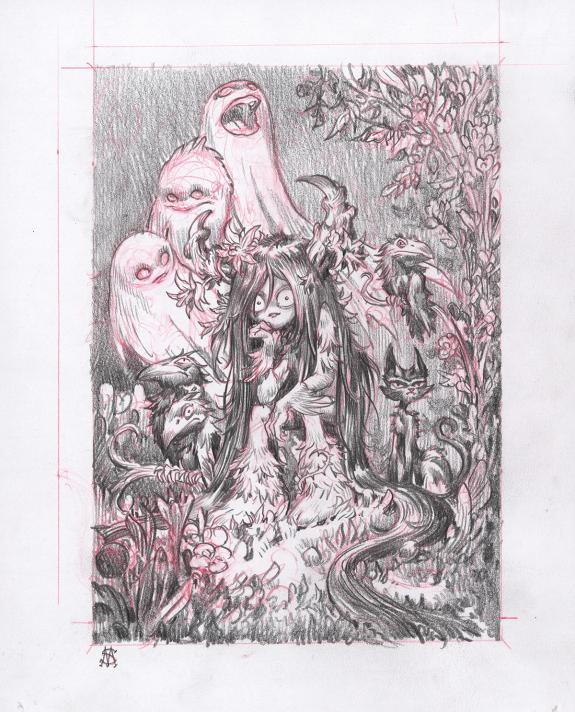 Stan Manoukian - Once Upon a Time, Crayonn&eacute; original, recher