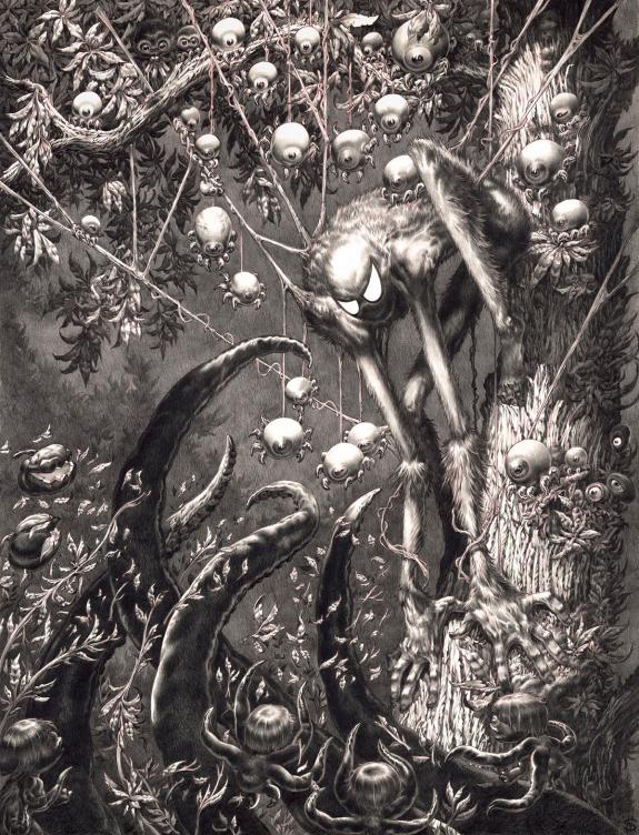 Stan Manoukian - Aranae Hominis, illustration originale