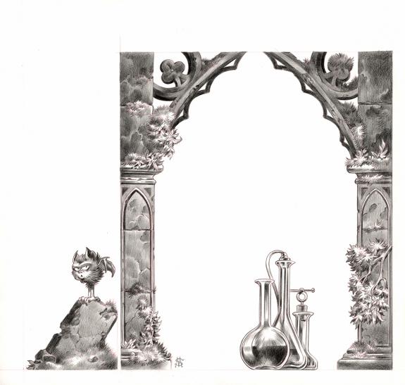 Stan Manoukian - Frankenstein, Illustration originale, base 