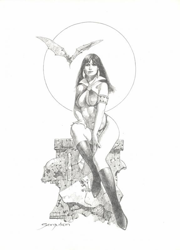 San Julian - Illustration originale, Vampirella