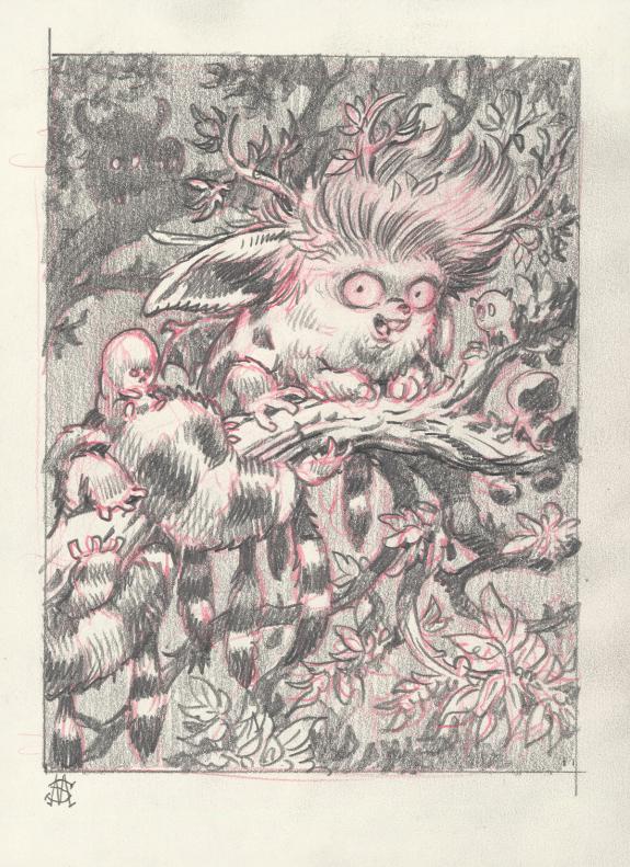 Stan Manoukian - Crayonn&eacute; original pr&eacute;paratoire 