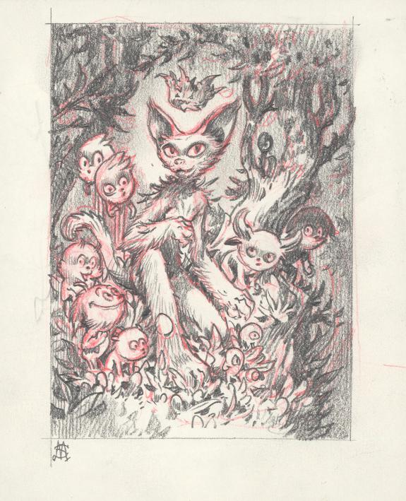 Stan Manoukian - Crayonn&eacute; original pr&eacute;paratoire 