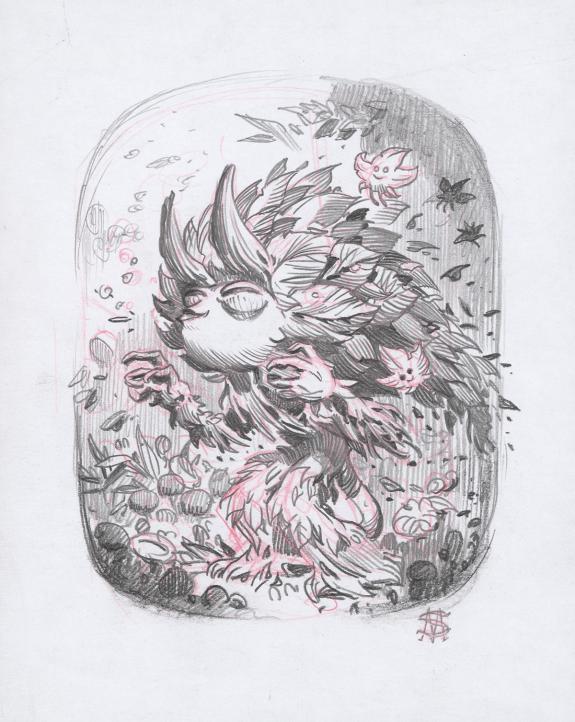 Stan Manoukian - Crayonn&eacute; original pr&eacute;paratoire 