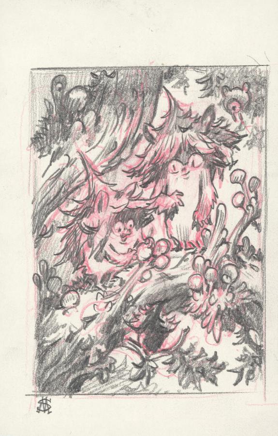 Stan Manoukian - Crayonn&eacute; original pr&eacute;paratoire 