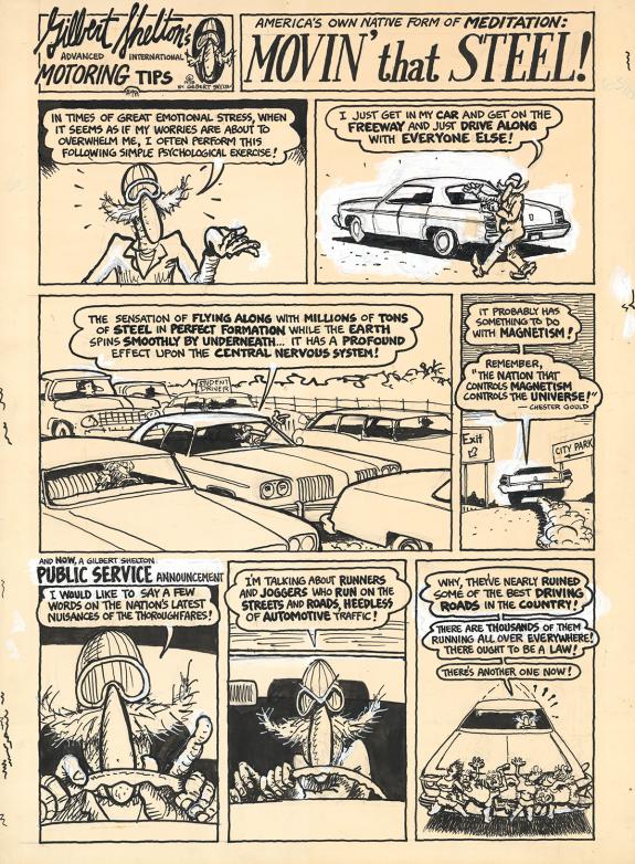 Gilbert Shelton - The Fabulous Furry Freak Brothers, Planche