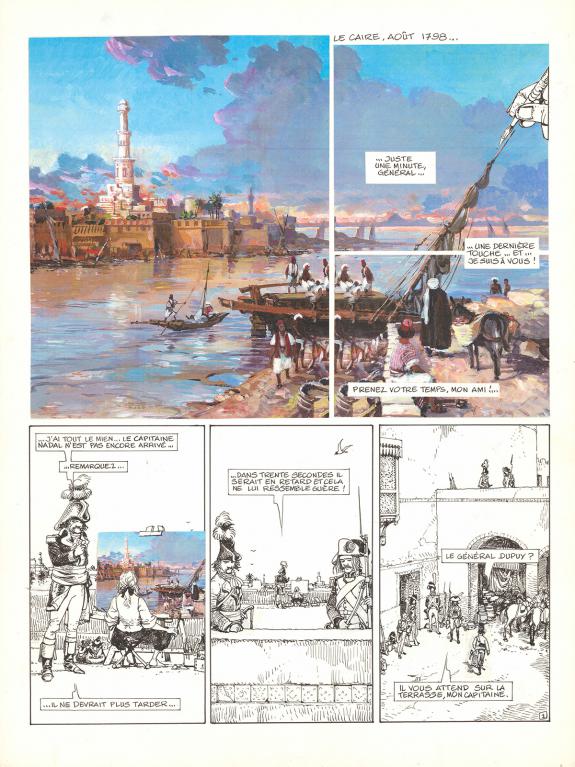 Michel Faure - Le Décalogue, Le Papyrus de Kôm-Ombo, Planche